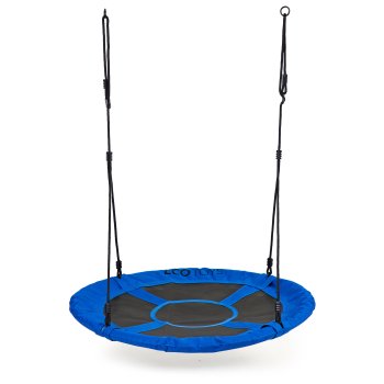 ECOTOYS bērnu dārza ligzdas šūpoles 100 cm 150 kg, zilas