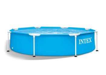 Karkasa dārza baseins apaļš 244x51 cm Metal Frame INTEX 28205