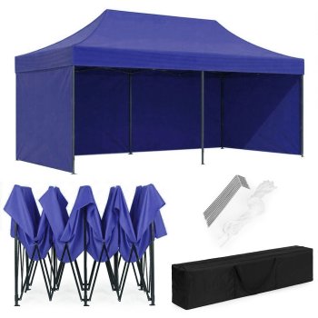 Saliekamais dārza paviljons pasākumiem 3x6 m MultiGarden, zils