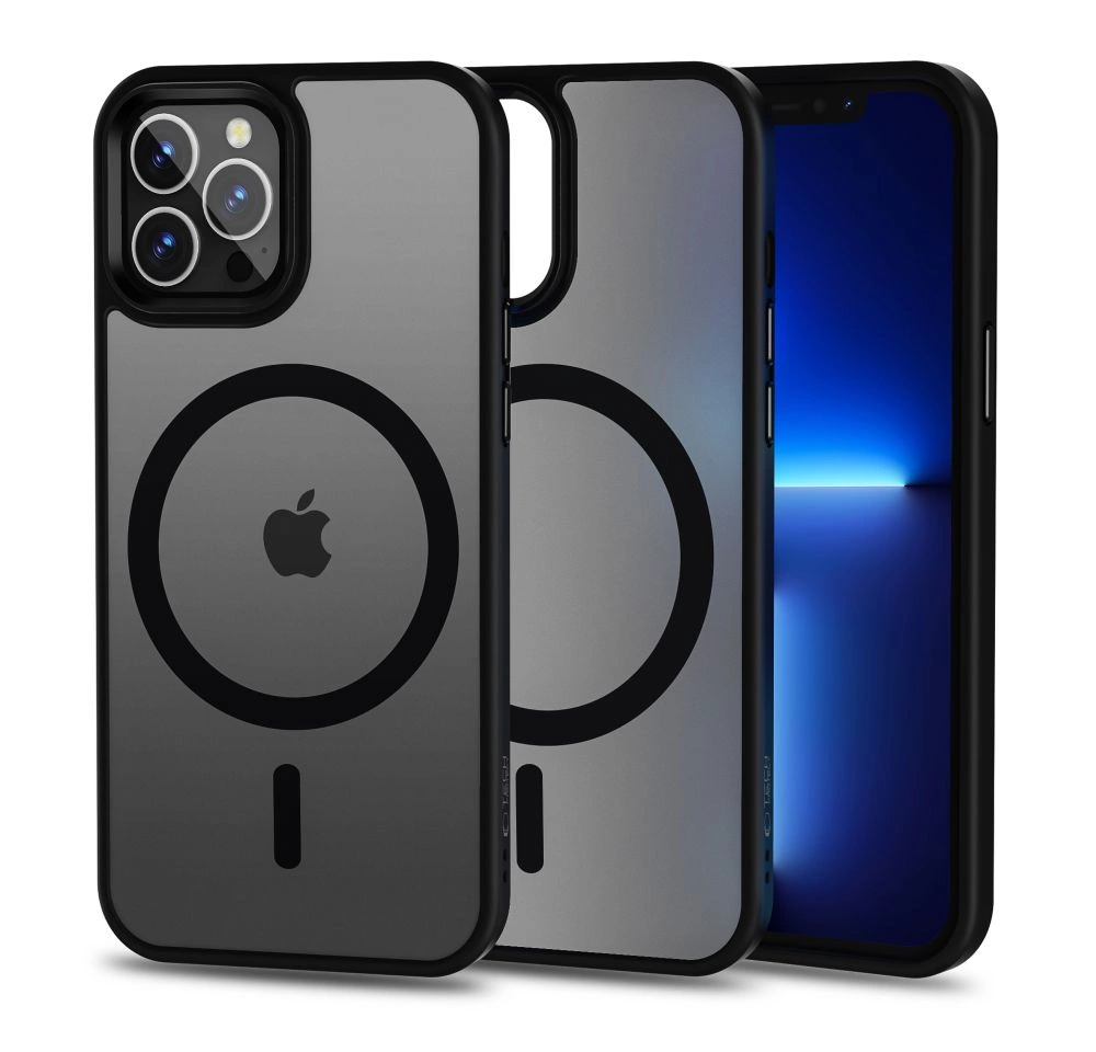 Apple iPhone 12 Pro Max 6.7'' Tech-Protect MagMat MagSafe Case Cover, Matte Black | Telefona Vāciņš Maciņš Apvalks Bamperis