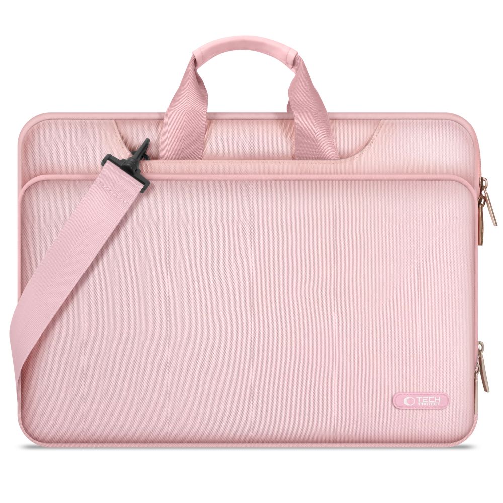 Tech-Protect Pocket 15-16 klēpjdatora soma - rozā krāsā | laptop bag pink