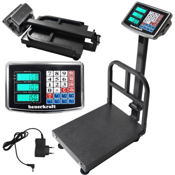 Elektroniskie platformas svari 200 kg noliktavai ar LCD displeju