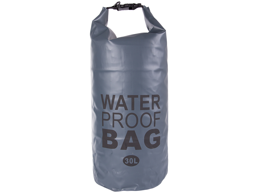 Ūdensnecaurlaidīgs maisiņš – mugursoma, kajakam, 30L, pelēks (3)