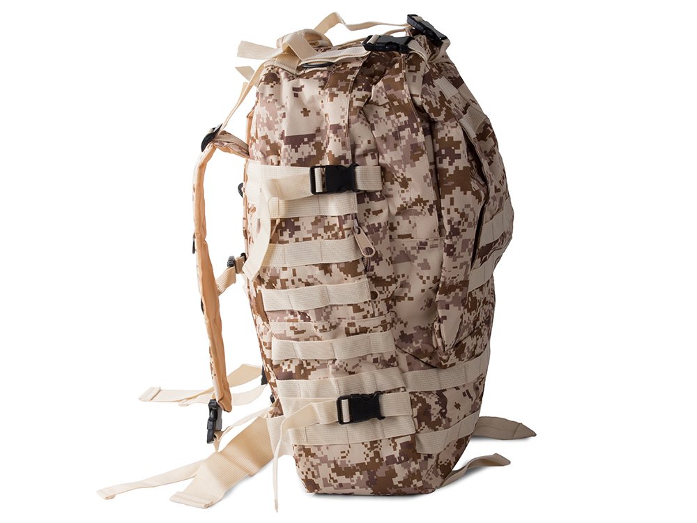 Mugursoma Tūrisma Pārgājienu Ceļojumu Kempinga Soma 48,5L, Brūns | Backpack Tourism Hiking Travel Camping Bag (7)