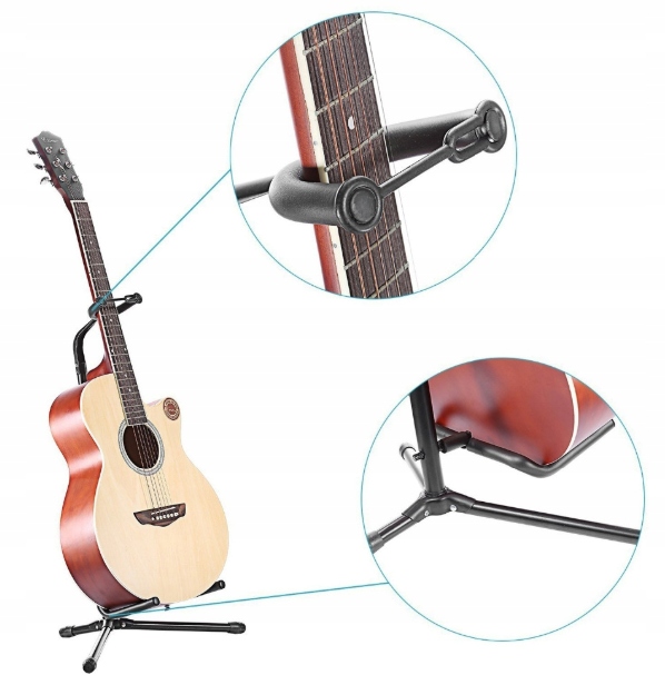 Vertikāls Universāls Ģitāras Tūrētājs Statīvs Tripods | Vertical Universal Guitar Holder Stand Tripod (1)