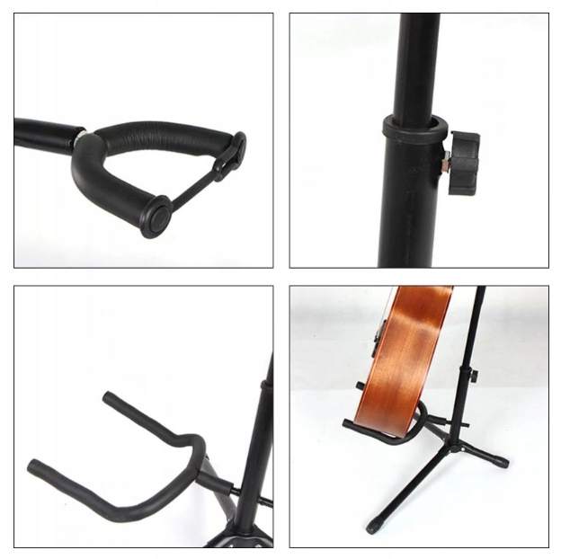 Vertikāls Universāls Ģitāras Tūrētājs Statīvs Tripods | Vertical Universal Guitar Holder Stand Tripod (2)