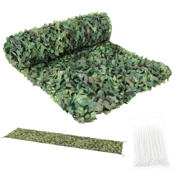 Maskēšanās tīkls Gardlov 2x5m ar 100 savilcējiem, zaļa kamuflāža