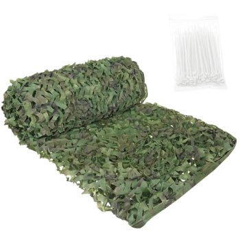 Maskēšanās tīkls dārzam 4x6m ar 100 savilcējiem Gardlov, zaļš
