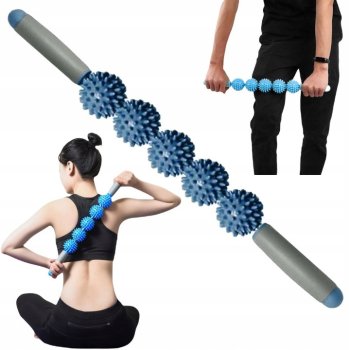 Masāžas Rullis ar Rokturiem Muskuļu Masažieris, Dažādas krāsas | Hand Roller Body Muscle Massager