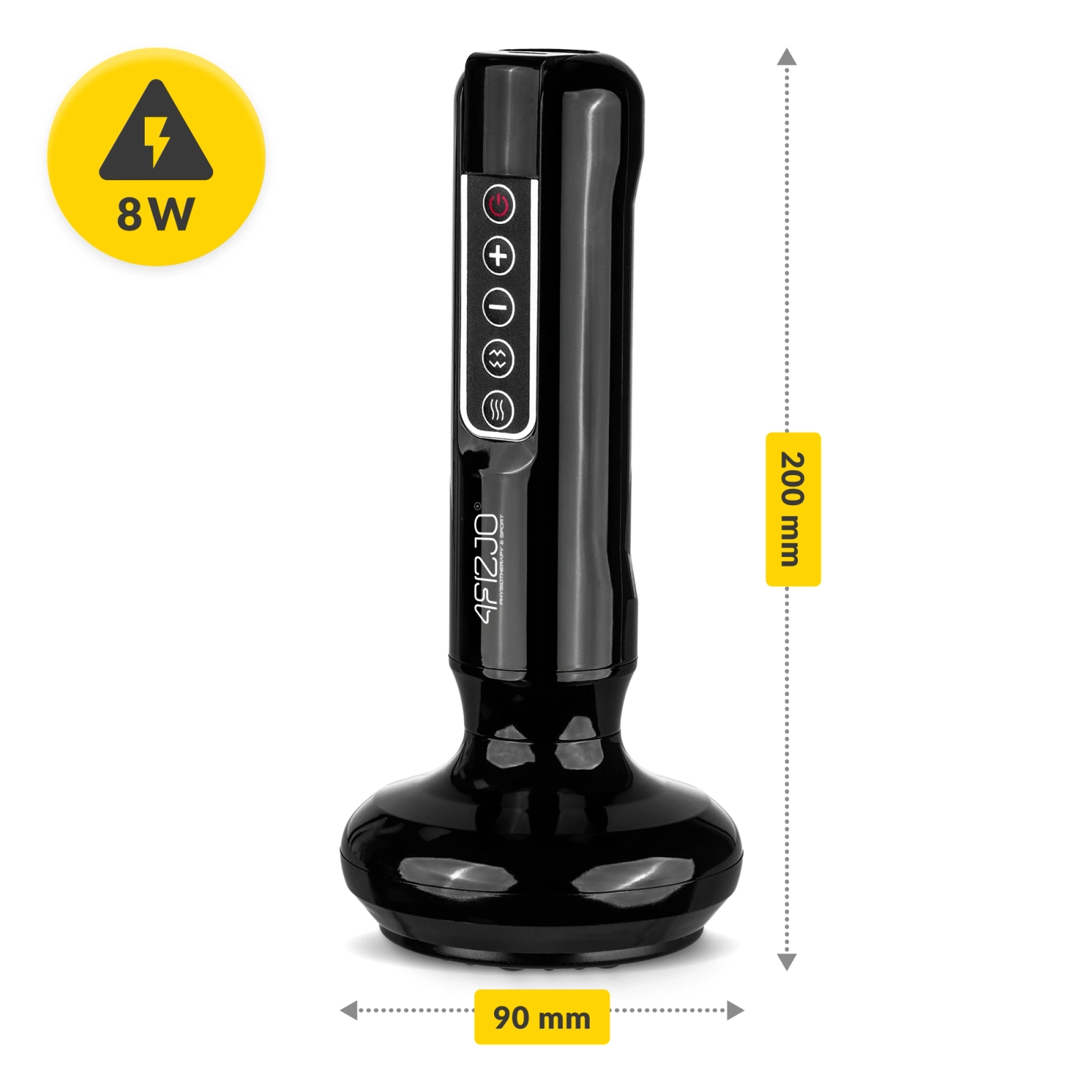 Elektriskā vakuuma masāžas banka 4FIZJO PRO pret celulītu, melna (1)