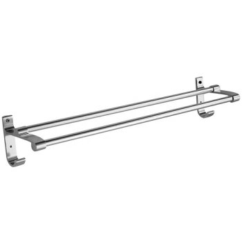 Dvieļu Turētājs Žāvētājs Pakaramais Vannas Istabai - 60cm, Sudraba krāsa | Towel Rack
