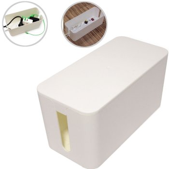 Kabeļu Uzglabāšanas Kaste Konteiners Vadu Organizators, Balts | Dustproof Cable Storage Box