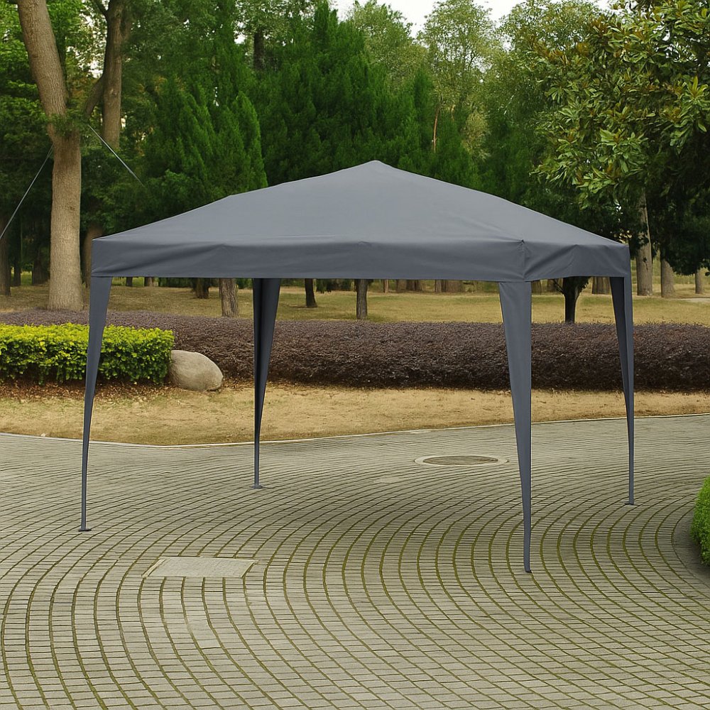 Automātiski saliekams dārza paviljons 3x3 m MultiGarden, pelēks (1)