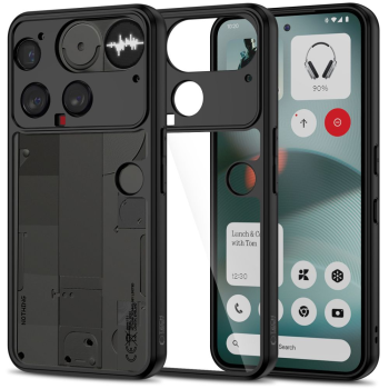 Nothing Phone (3) Tech-Protect MagMat Case Cover, Black and Transparent | Telefona Vāciņš Maciņš Apvalks Bamperis