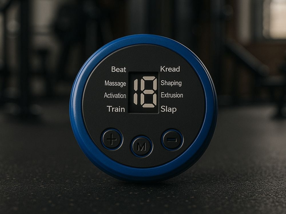 EMS vēdera muskuļu stimulators, treniņu josta un masieris ar vairākiem režīmiem (0)