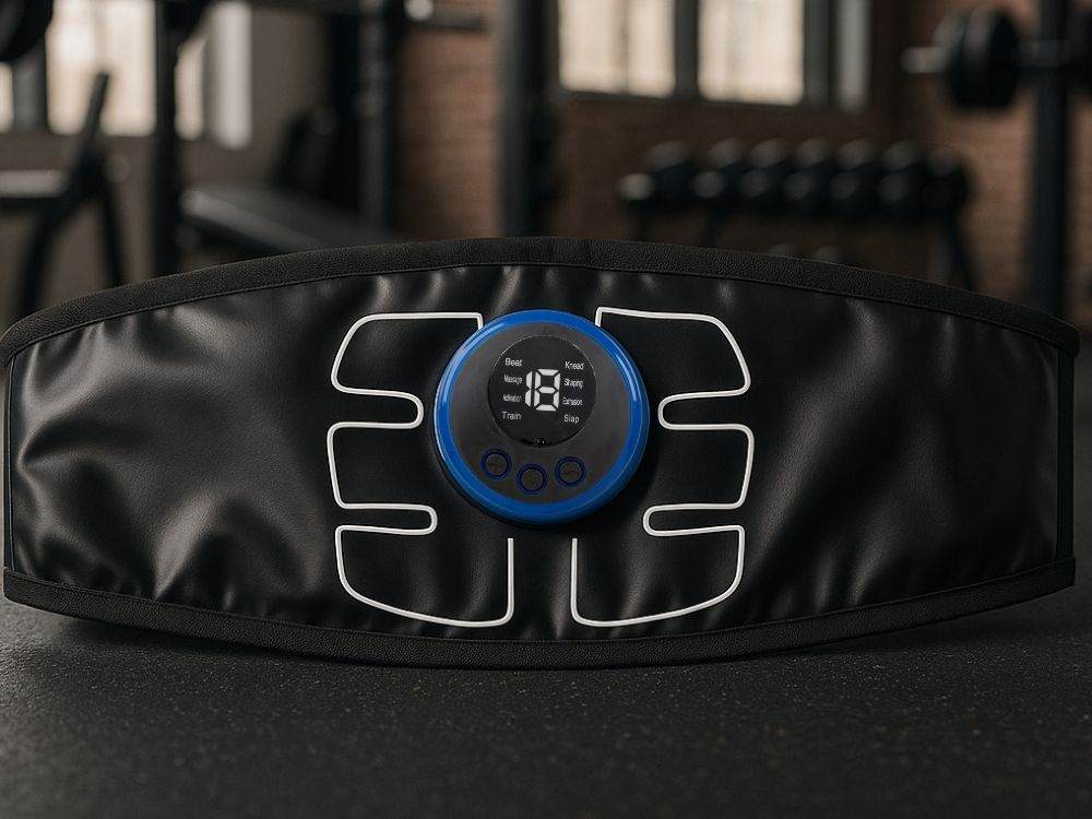 EMS vēdera muskuļu stimulators, treniņu josta un masieris ar vairākiem režīmiem (3)