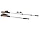 Skandināvu teleskopiskās nūjošanas staigāšanas nūjas - 2gb., Sudraba | Nordic Walking Pole Set of 2