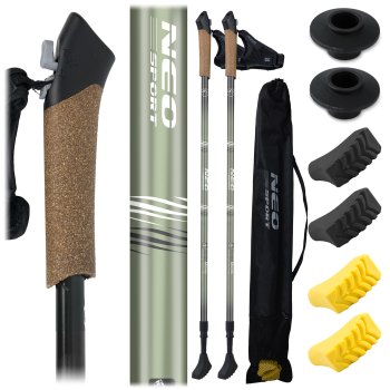 Neo-Sport NS-383 pārgājienu nūjas - izturīgi un viegli trekkinga palīgi