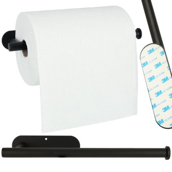 Papīra Dvieļu Turētājs, Melns | Paper Towel Holder
