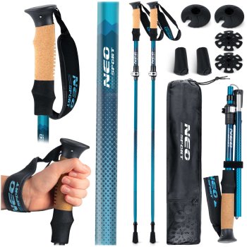 Neo-Sport NS-382 pārgājienu nūjas - izturīgas un vieglas trekings