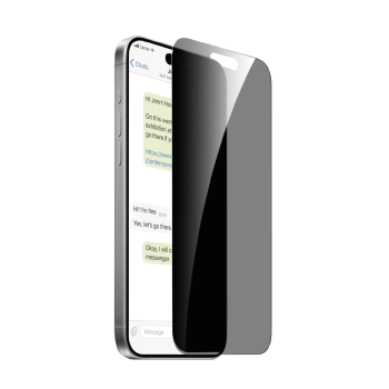 Apple iPhone 16 Pro Max 6.9'' Puro Privātais Aizsargstikls uz Visu Ekrānu | Privacy Tempered Glass Fullscreen Protector