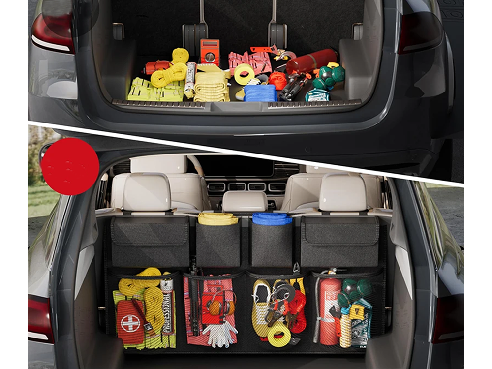 Auto organizators sēdekļa atzveltnei ar kabatām (2)