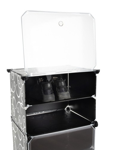 Daudzstāvu Moduļu Kurpju Apavu Plaukts Skapis, 6 Plaukti | Multilevel Modular Shoe Rack Shelf Stand Organizer (4)