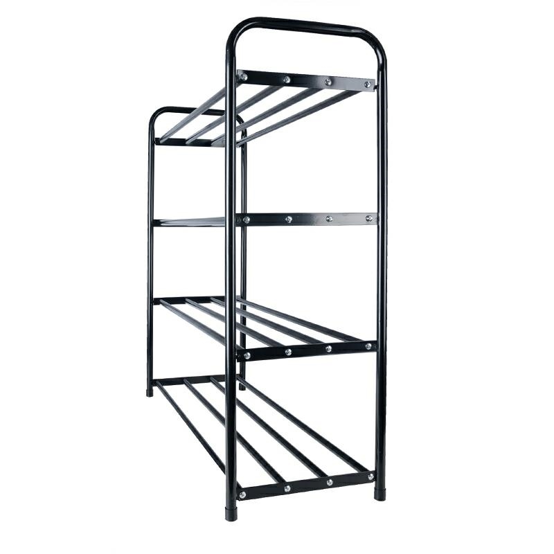 Metāla apavu plaukts ar 4 plauktiem, 65 cm (1)