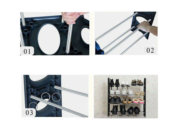 Daudzstāvu Kurpju Apavu Plaukts Skapis, 4 plaukti | Multilevel Shoe Rack Shelf Stand Organizer (0)