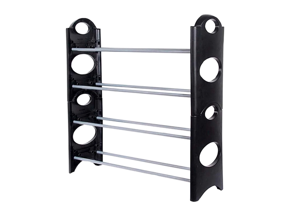 Daudzstāvu Kurpju Apavu Plaukts Skapis, 4 plaukti | Multilevel Shoe Rack Shelf Stand Organizer (4)