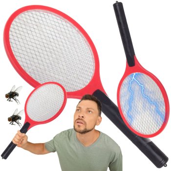Ar Baterijām Darbināms Elektriskais Mušu Sitamais Kukaiņu Insektu Odu Lapseņu Iznīcināšanas Ierīce, Dažādas krāsas | Electric Fly Swatter Mosquito Pallet