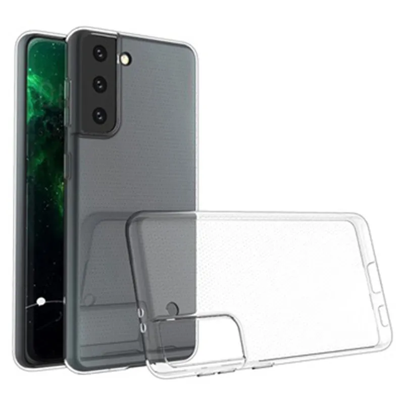 Samsung Galaxy S21 (SM-G991) Slim TPU Case Cover, Transparent | Caurspīdīgs Silikona Vāciņš Maciņš Apvalks Bampers