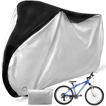 Ūdensnecaurlaidīgs aizsargpārvalks velosipēdam un motociklam 200x110 cm, sudraba-melns