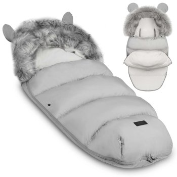 Pelēks guļammaiss bērnu ratiņiem, ragaviņām Elmi Ricokids | Sleeping Bag for Stroller
