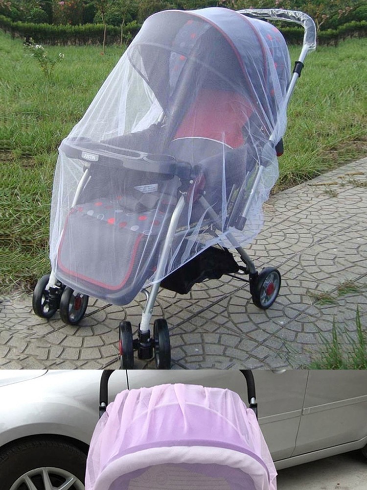 Elastīgs Moskītu Tīkls Bērnu Ratiņiem 140 cm | Elastic Mosquito Net for Baby Stroller (0)