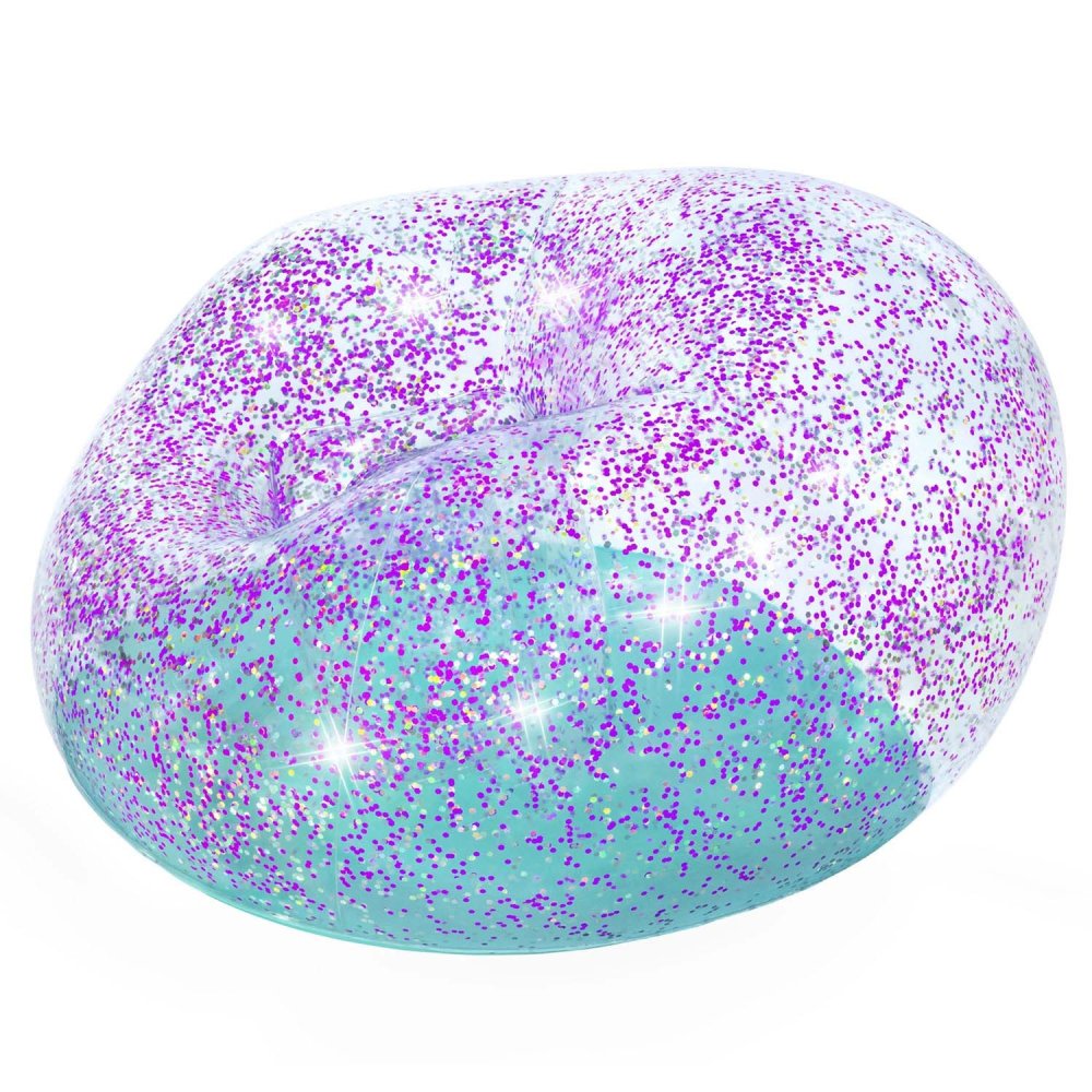 Mirdzošs piepūšamais krēsls Bestway 75115 ar brokātu (2)