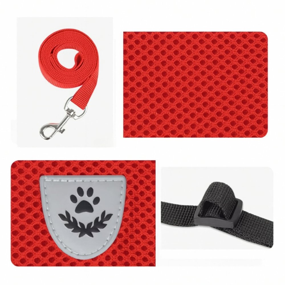 Regulējami atstarojoši iemaukti suņiem S izmērs, sarkani (0)