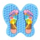Akupresūras akupunktūras paklājs, masāžas paklājiņš pēdām, Zils | Futzuki Reflexology Foot Massage Mat