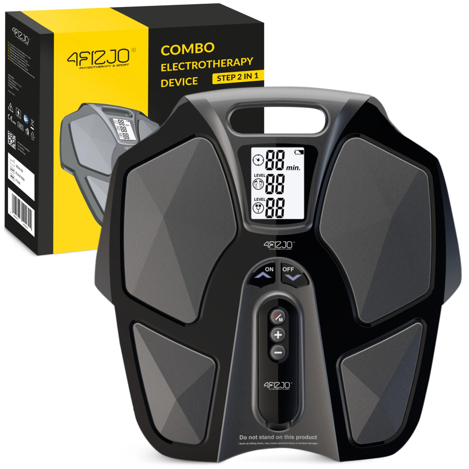 Pēdu un kāju elektrostimulators 4FIZJO STEP 2in1 ar TENS un EMS