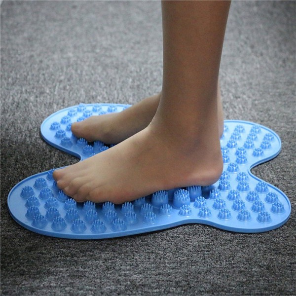Akupresūras akupunktūras paklājs, masāžas paklājiņš pēdām, Zils | Futzuki Reflexology Foot Massage Mat (2)