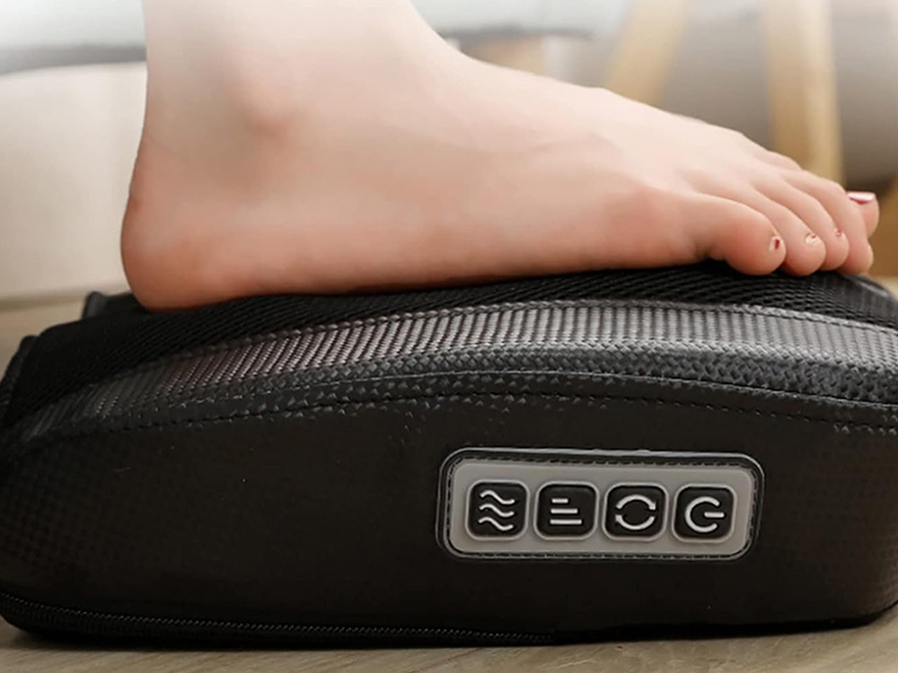 Relaksējošs Sildošs Šiacu Kāju Masažieris Elektriskais Shiatsu Pēdu Masāžas Aparāts | Electric Foot Massager (9)