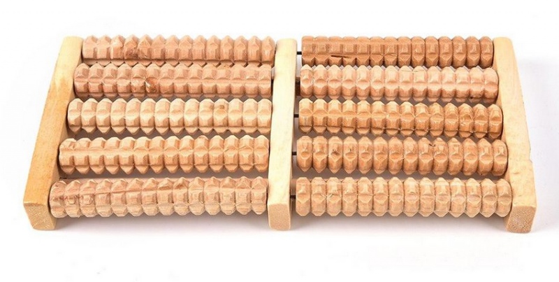 Koka Masieris Masāža Pēdām, 2 х 5 | Wooden Foot Massager (4)