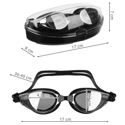 Peldēšanas Niršanas Brilles + Deguna klipsis un ausu aizbāžņi | Swimming Diving Goggles Glasses (2)