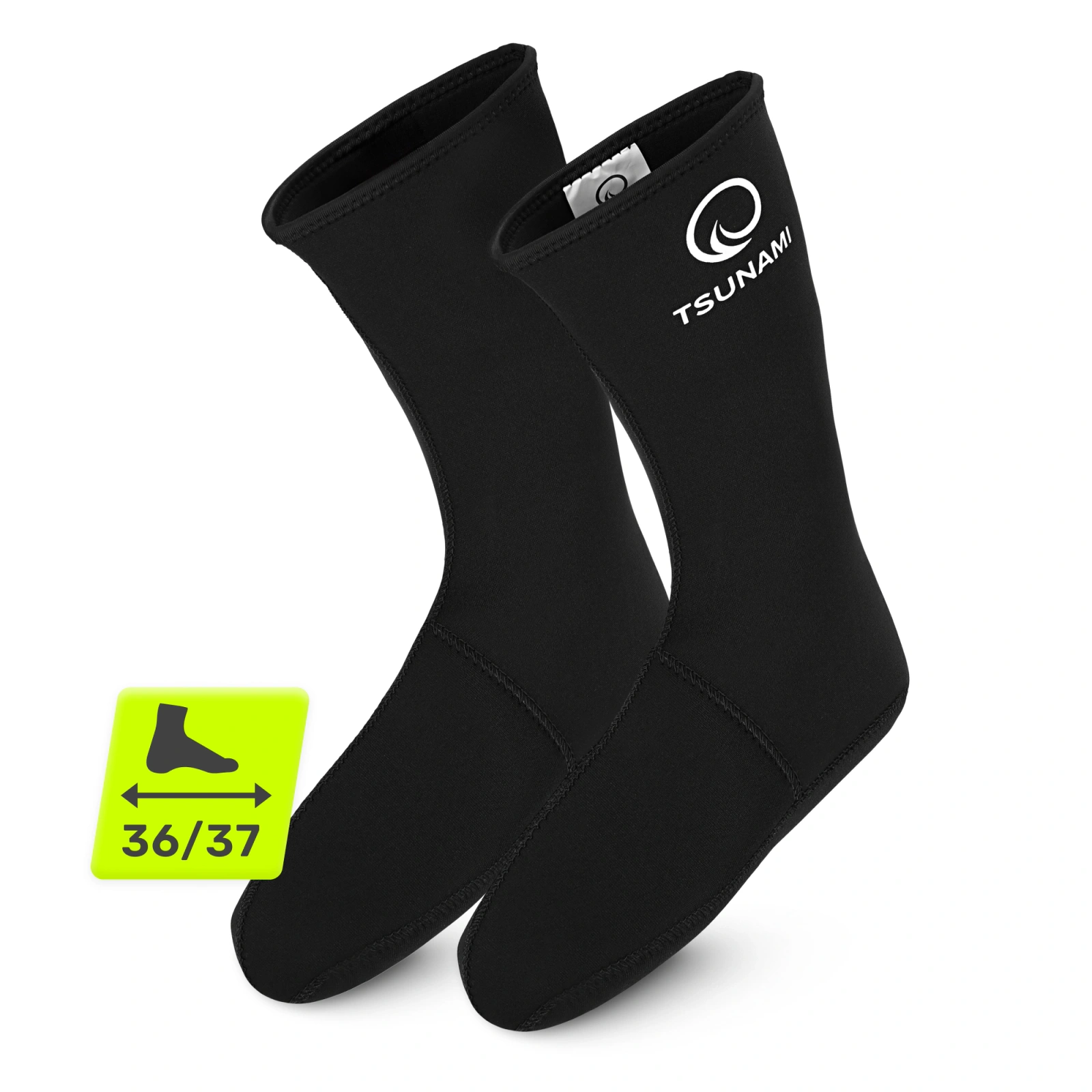 Neoprēna zeķes roņošanai TSUNAMI 5 mm, 36/37 izmērs (0)