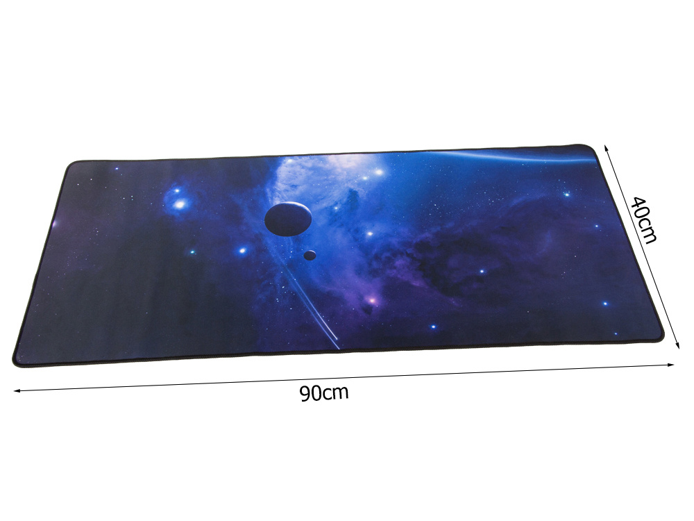 Datorgalda Klaviatūras Paklājs Peles Paliktnis Kosmoss, 40x90cm | Computer Table Carpet Mat Mouse Pad (1)