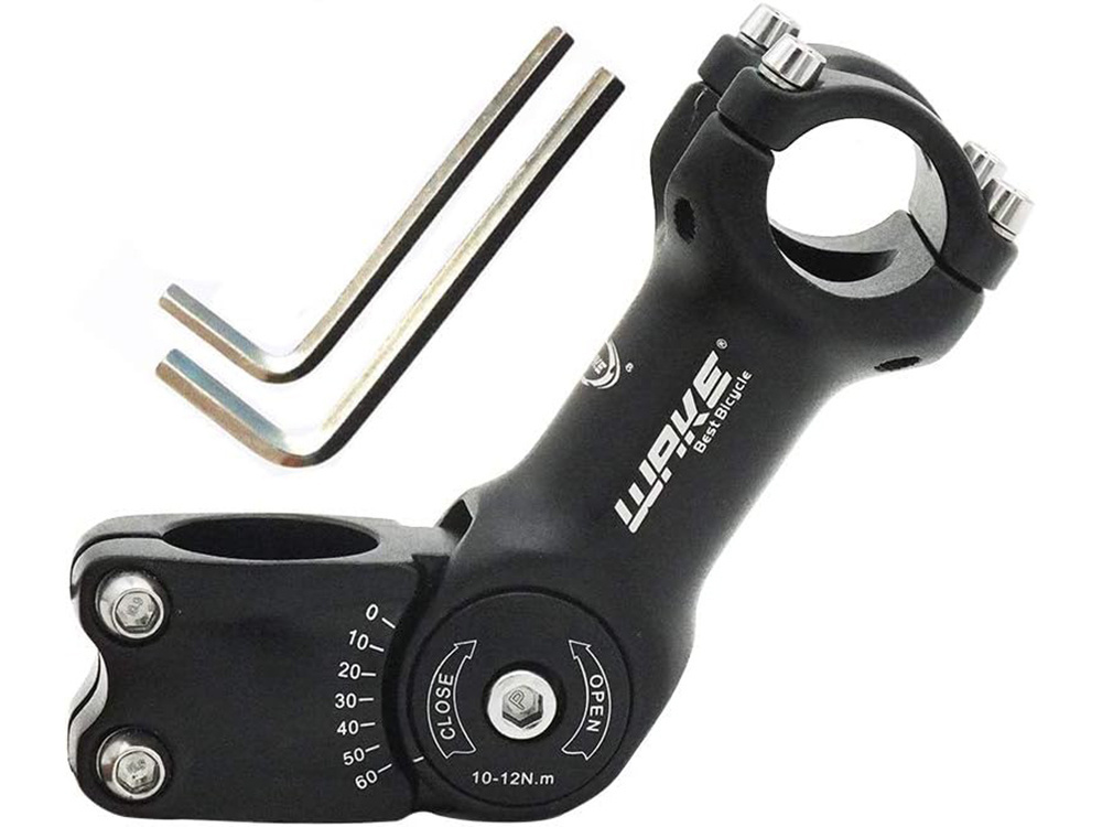 Regulējams velosipēda stūres iznesums A-head 28,6/31,8 mm, melns (1)