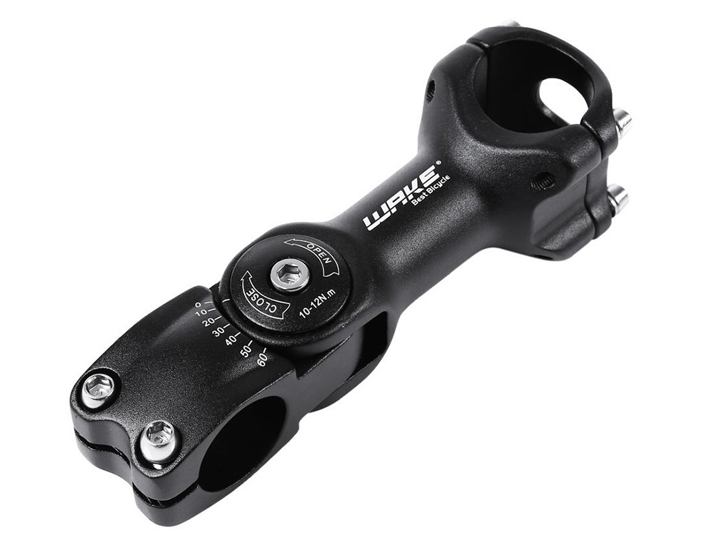 Regulējams velosipēda stūres iznesums A-head 28,6/31,8 mm, melns (3)