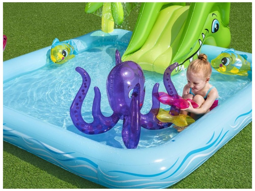 Bērnu Dārza Ūdens Piepūšamais Spēļu Laukums Peldbaseins, Akvārijs — BESTWAY 53052 | Kids Garden Water... (10)