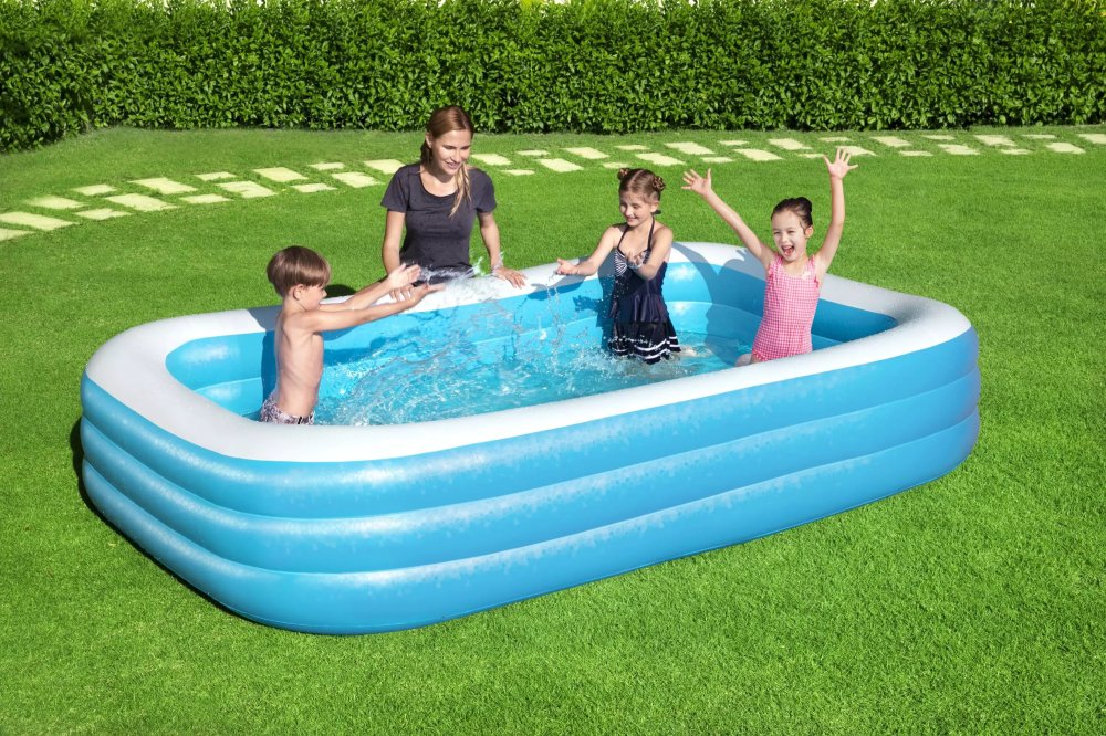BESTWAY Liels Ģimenes Dārza Piepūšamais Baseins 305x183x56 cm 54009 | Large Garden Family Inflatable Pool (6)