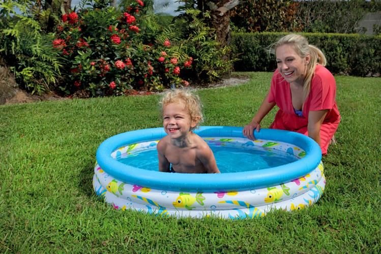 BESTWAY 51009 Bērnu Dārza Piepūšamais Baseins 102x25 cm | Kids Garden Inflatable Pool (1)